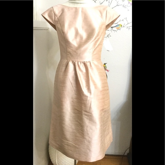 NEW ALFRED SUNG Cap Sleeve Midi Sheath Dress - Picture 4 of 6